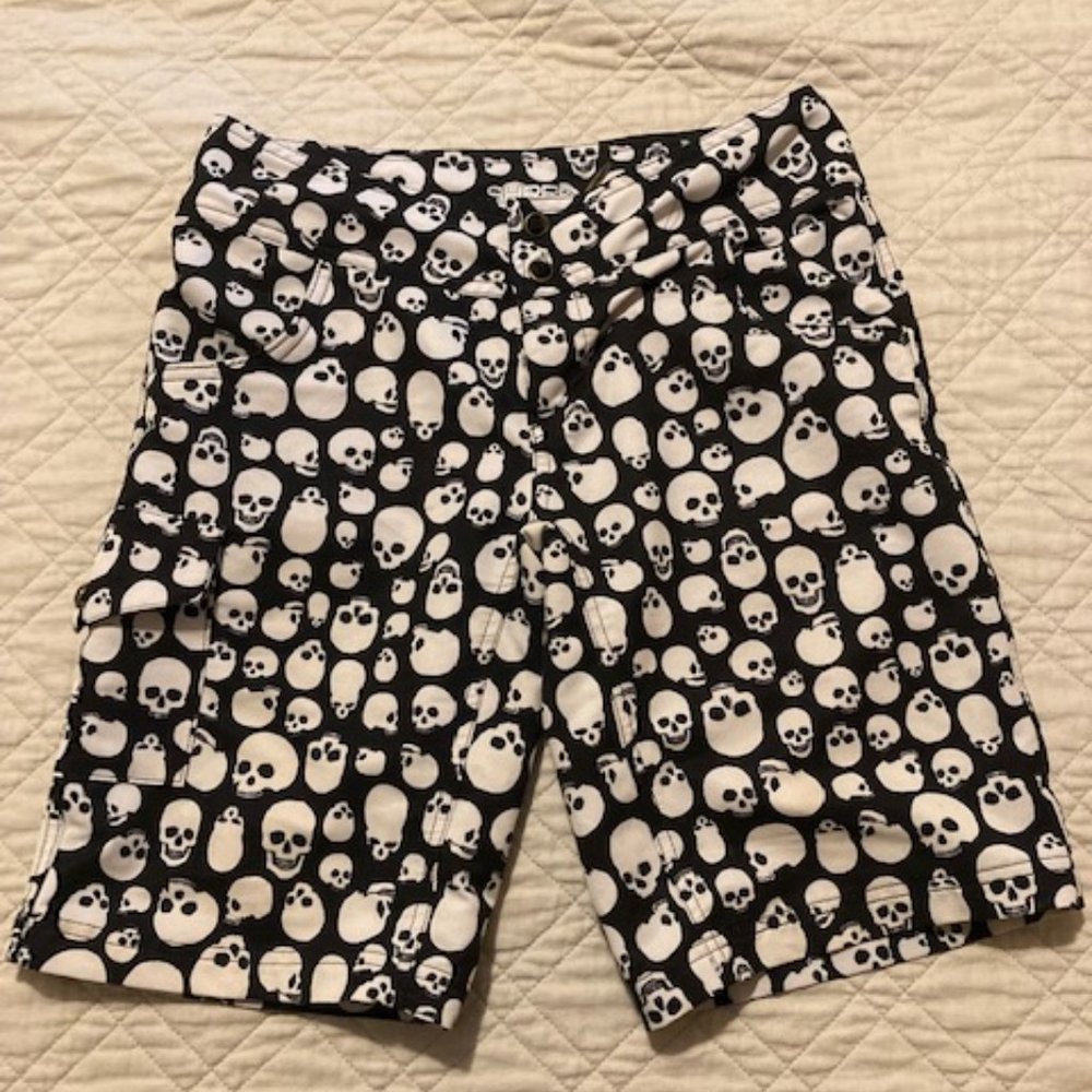 Women's Skull Shredly Bike Shorts, Size 4